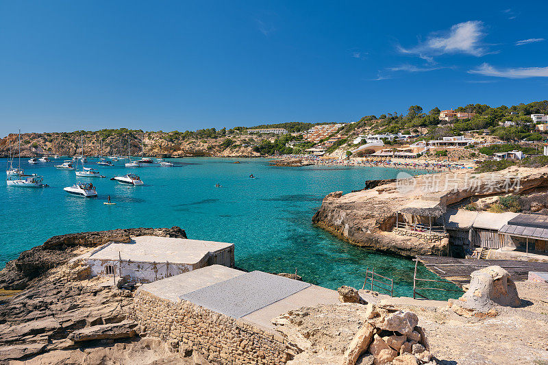 Cala Tarida, Es Calonet, Es Pujolets，海滩，海湾和海湾，伊比沙岛，西班牙